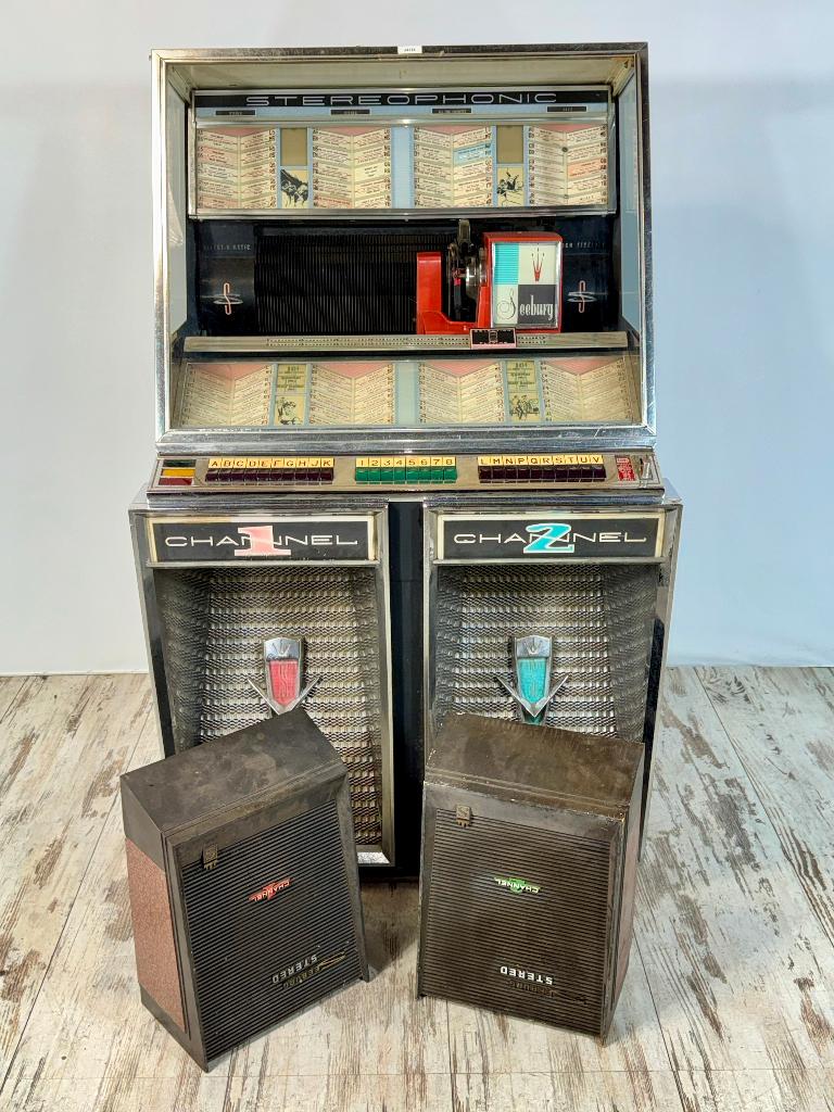 Jukebox Seeburg Modell 222 mit 2x speaker, Verzamelen, Automaten | Jukeboxen, Ophalen of Verzenden, Gebruikt, 1950 tot 1960, Seeburg