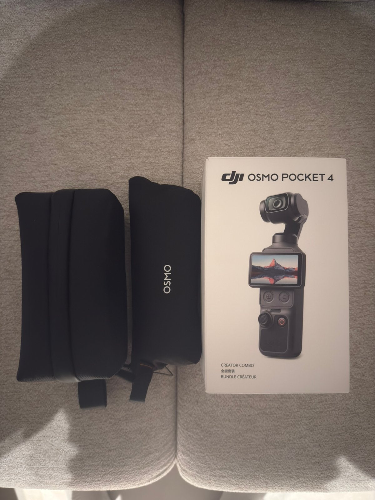 DJI osmo pocket 4 creator combo camera, Overige merken, Zo goed als nieuw, Geheugenkaart, Camera