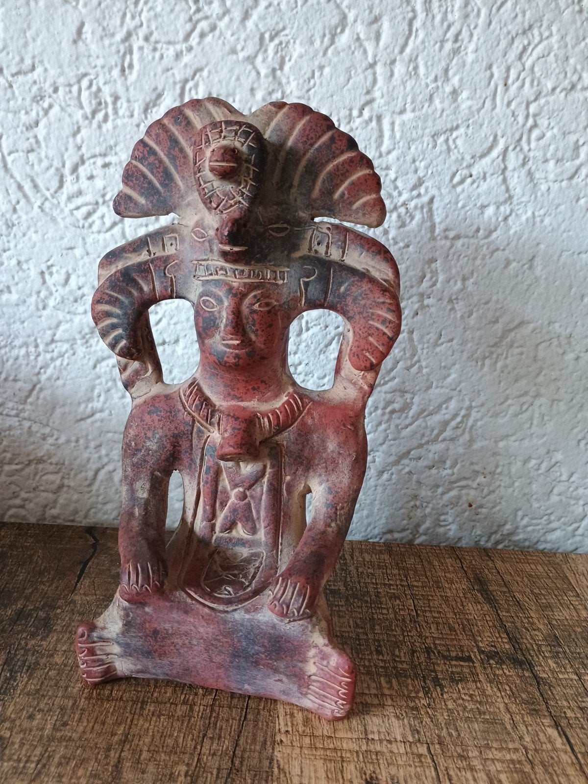 Terracotta maya beeldje, Ophalen of Verzenden, Zo goed als nieuw, Dier