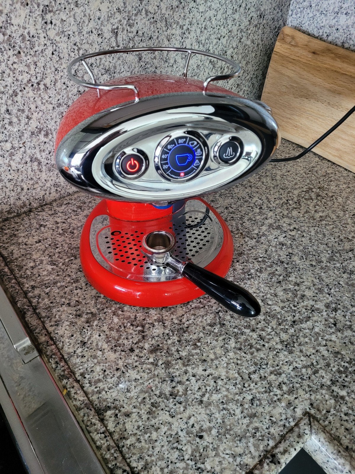 illy FrancisX7.1 iperEspresso - Rood (Gebruikt), Ophalen of Verzenden, Gebruikt, Espresso apparaat, Koffiepads en cups