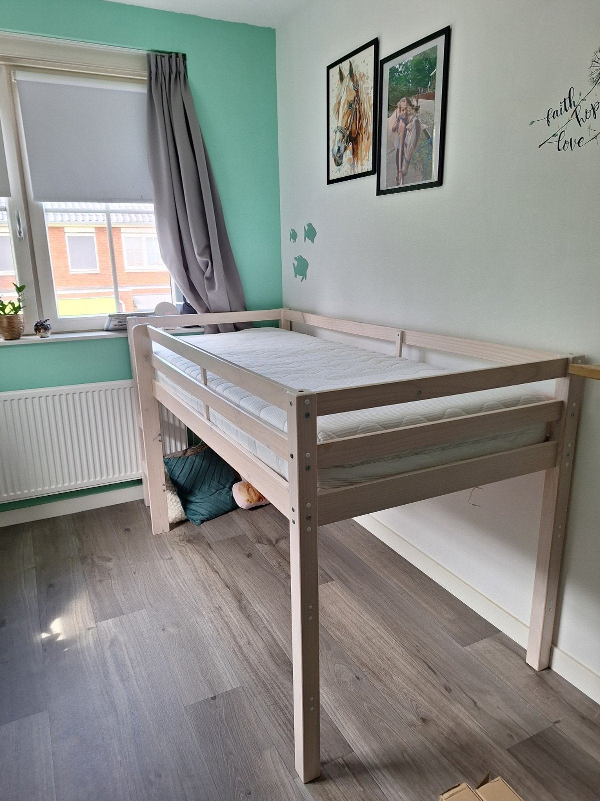 half hoogslaper Ties Leen Bakker, Ophalen, Eenpersoons, 90 cm, Hoogslaper