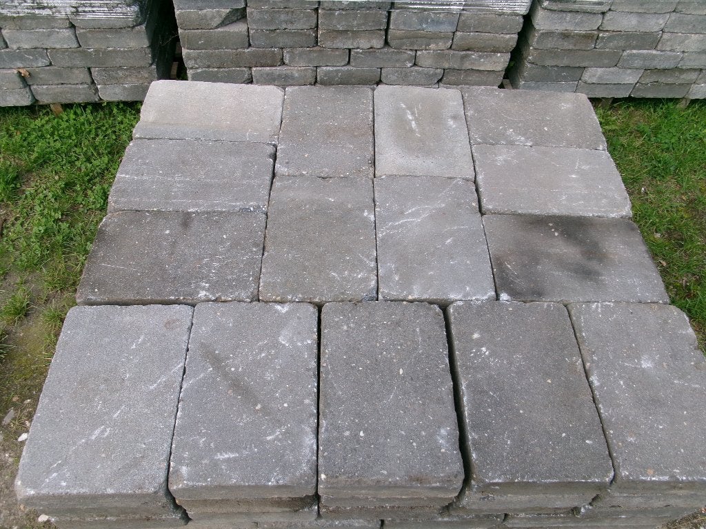 betontegel 20x30x6 antraciet gebruikt, Tuin en Terras, Ophalen, Gebruikt, Beton, Terrastegels