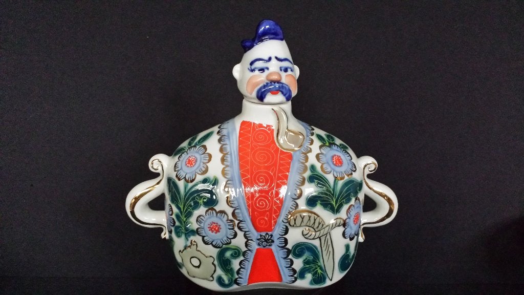 Russische KOZAK <> Likeur KARAF <> USSR Porselein Korosten, Ophalen of Verzenden