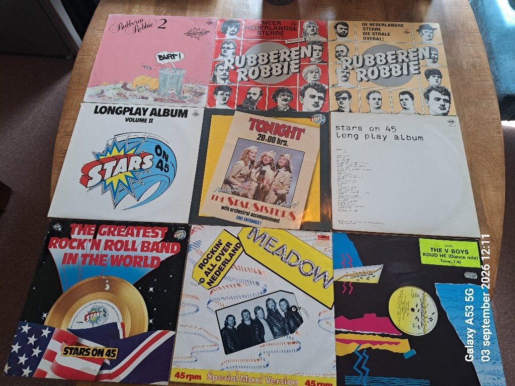 Maxi Singles Rubberen Robbie- Stars on 45, Gebruikt, Ophalen of Verzenden, Pop, 12 inch