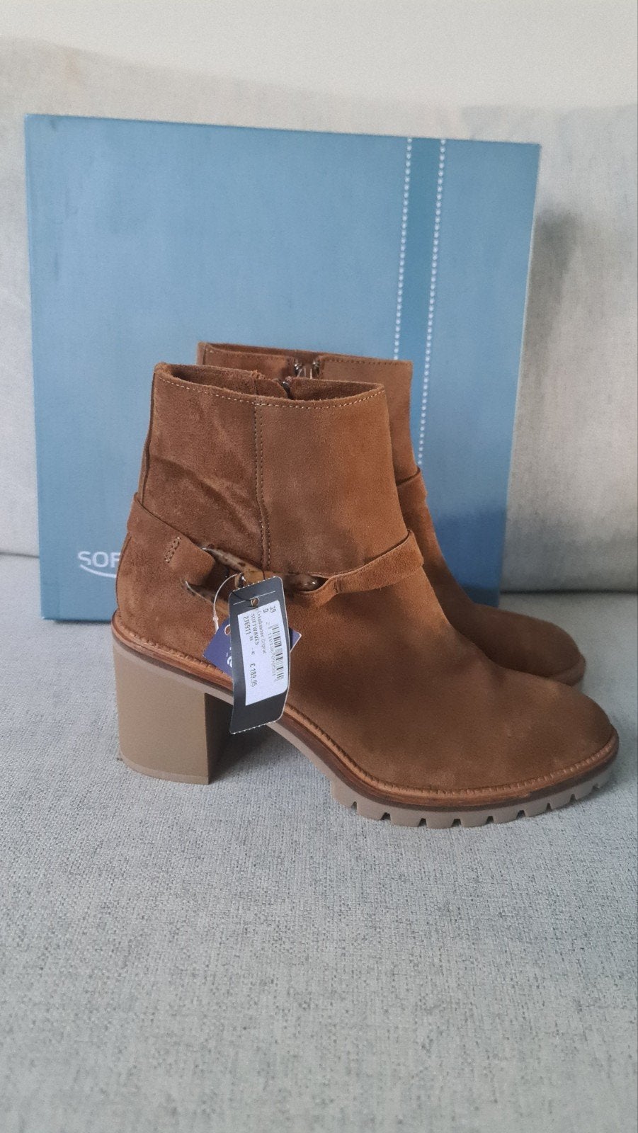 Nieuwe laarsjes 39 Softwaves enkellaarsjes bruin suède, Bruin, Lage of Enkellaarzen, Nieuw, Ophalen of Verzenden
