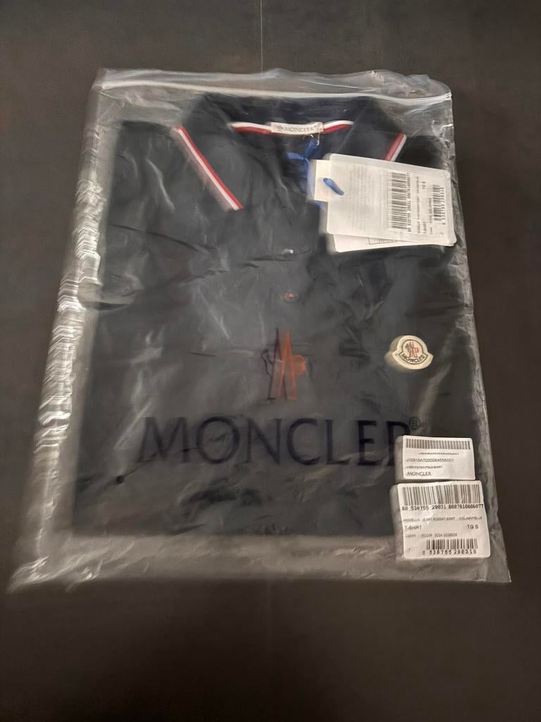 Moncler polo maat S navy blauw, Ophalen of Verzenden, Nieuw, Maat 46 (S) of kleiner, Blauw