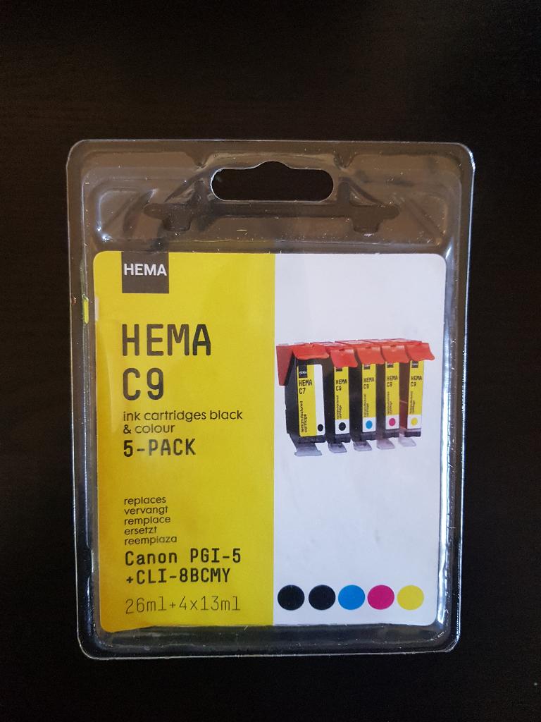 Canon inkt cartridge Pixma HEMA huismerk, Ophalen of Verzenden, Nieuw, Cartridge, Compatibel (voor Canon)