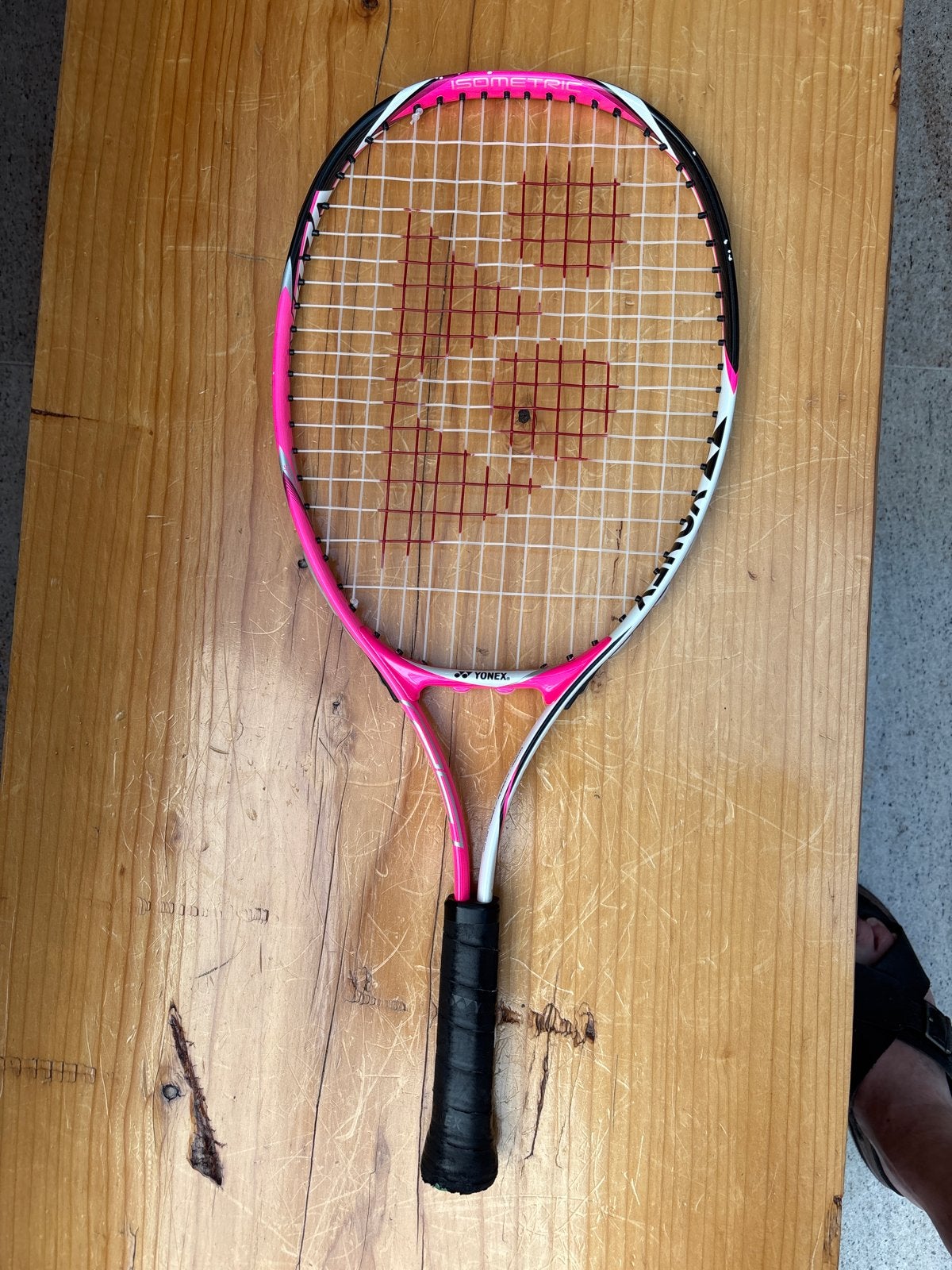 Yonex Isometrisch Tennisracket - Roze/Wit (G00), Overige merken, Gebruikt, L00, Ophalen of Verzenden