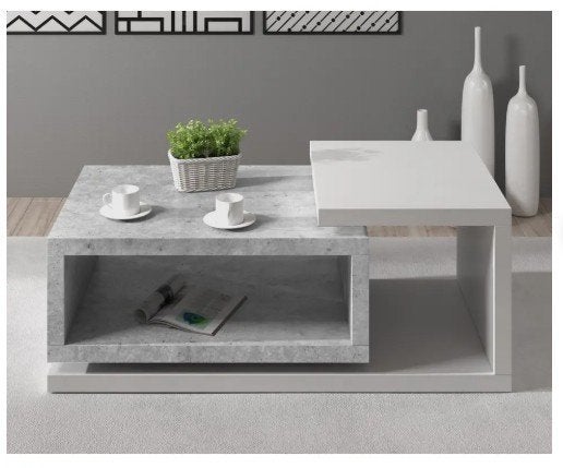 Met spoed te koop - Salontafel Bello betonlook, Huis en Inrichting, Ophalen, 100 tot 150 cm, 50 tot 100 cm, Zo goed als nieuw