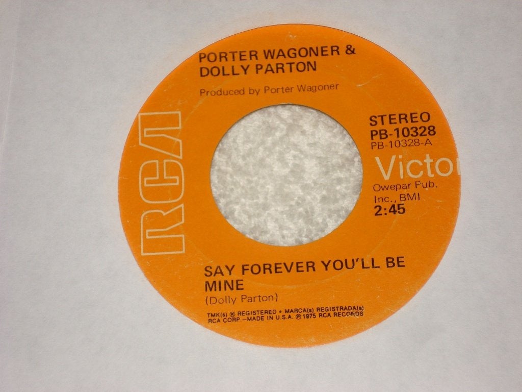 Dolly Parton    say Forever Youll Be Mine   Usa   Orgineel, Originele persing, Ophalen of Verzenden, Zo goed als nieuw, Country en Western