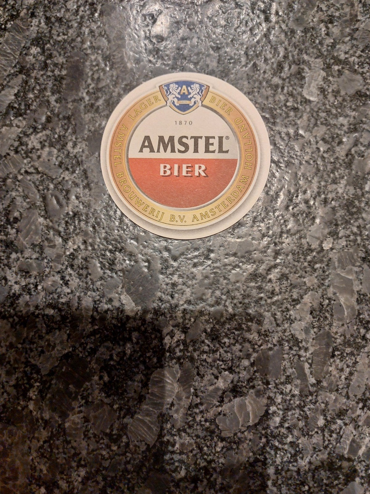 Bierviltje Amstel, Ophalen of Verzenden, Gebruikt, Viltje(s), Amstel
