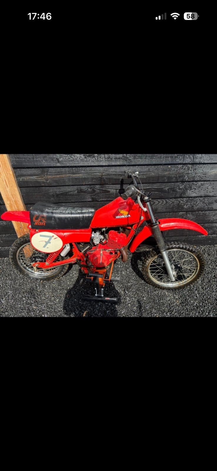 Honda cr80 elsinore 1980 twinshock kinder crosser oldtimer, Ophalen, Zo goed als nieuw, Honda