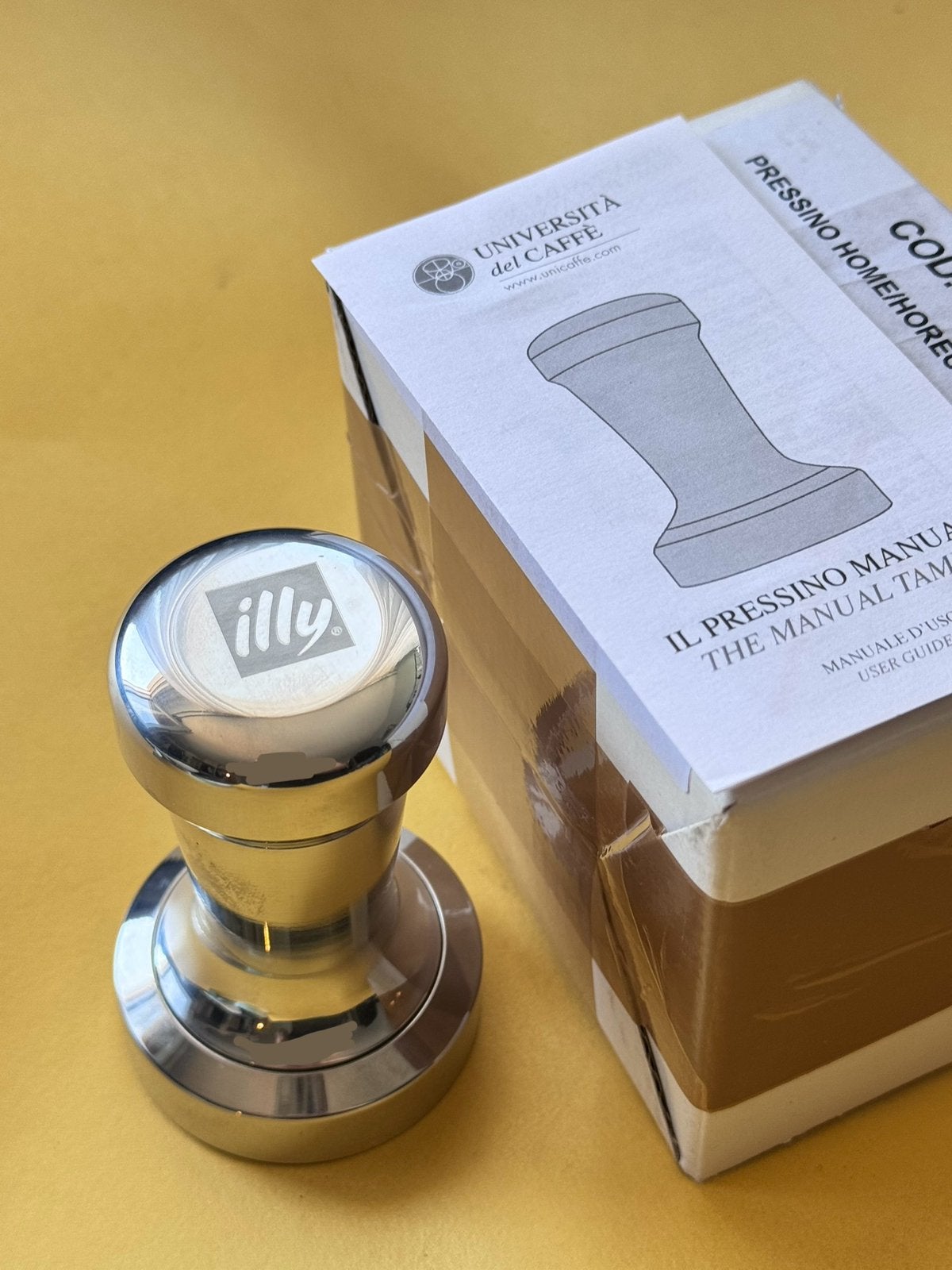 roestvrijstalen tamper van ILLY druk van 20kg, Ophalen of Verzenden, Nieuw