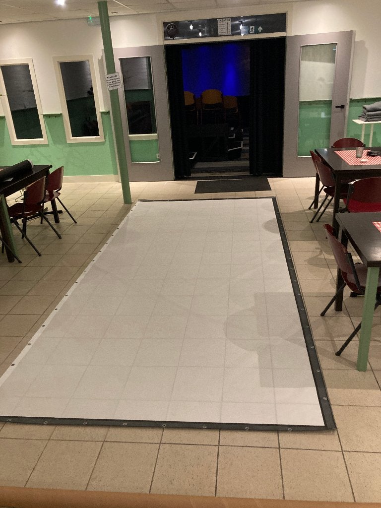 wind doorlaten projectiedoek, filmdoek,spanscherm 180" NIEUW, Ophalen of Verzenden, Handmatig, Zo goed als nieuw