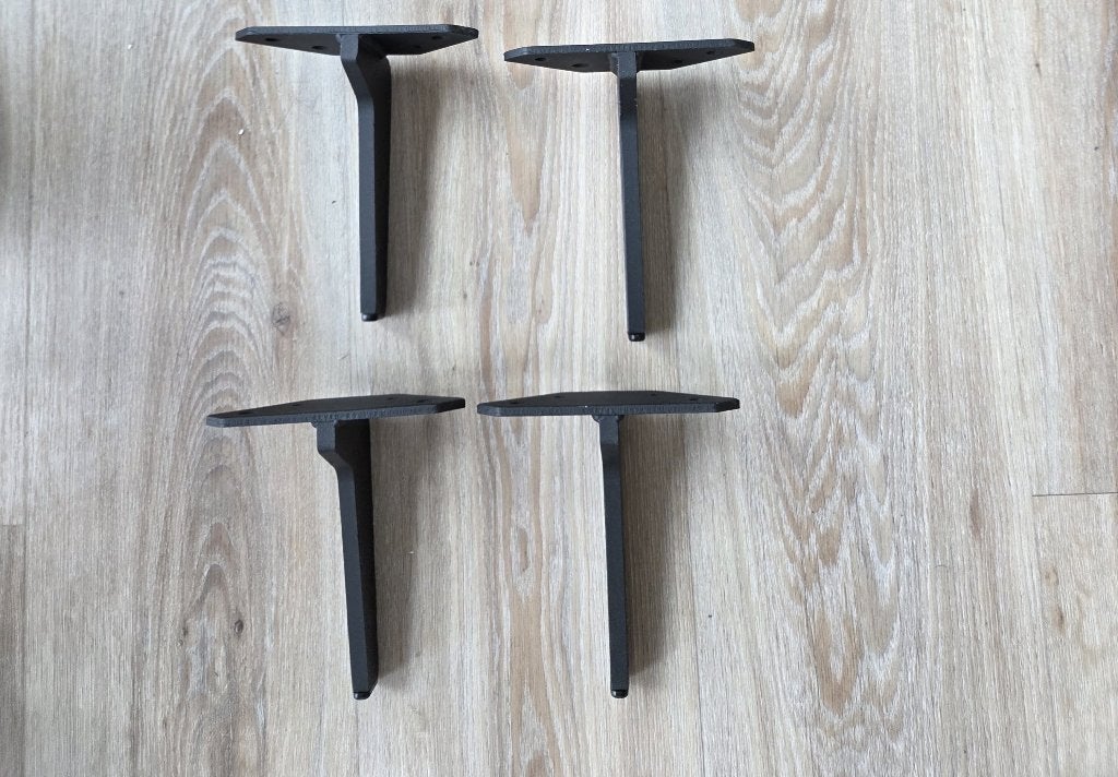 4 stuks nieuwe matzwarte meubelpoten, Ophalen, Nieuw