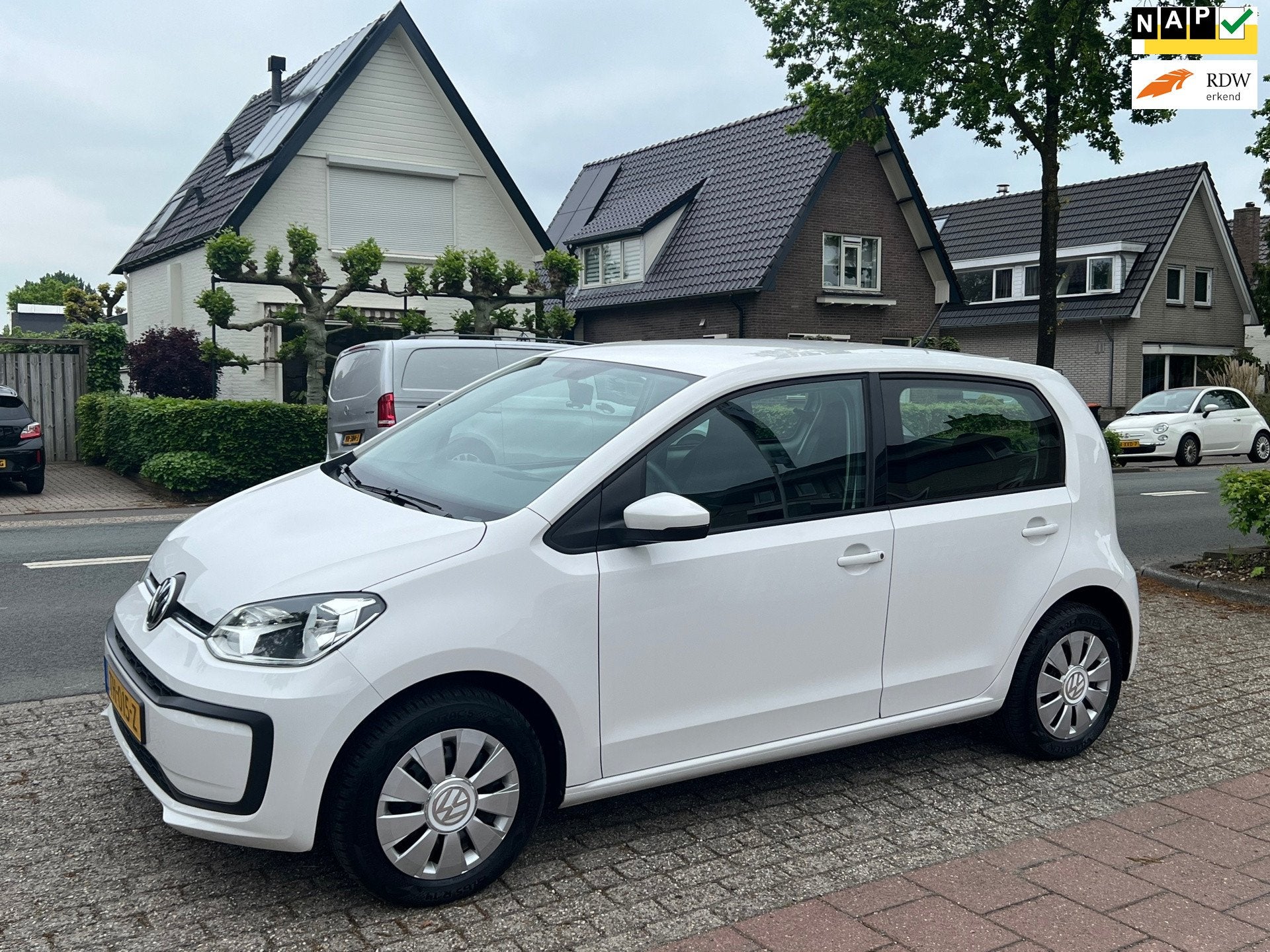 Volkswagen Up! 1.0 BMT take up! NL-AUTO-NAP, Voorwielaandrijving, Stof, Wit, Origineel Nederlands
