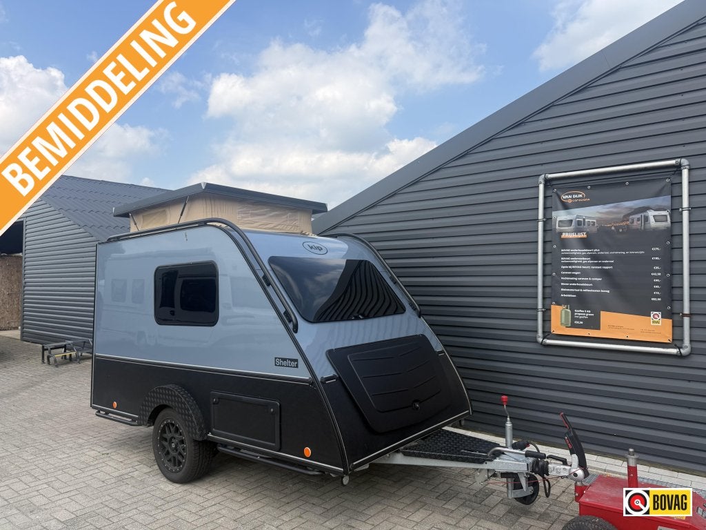 Kip Shelter PLUS OUTBACK | DE WAARD LUIFEL | OPZETTAFEL, Caravans en Kamperen, Caravans, Overige typen, Schokbreker, Kip, Tot en met 2