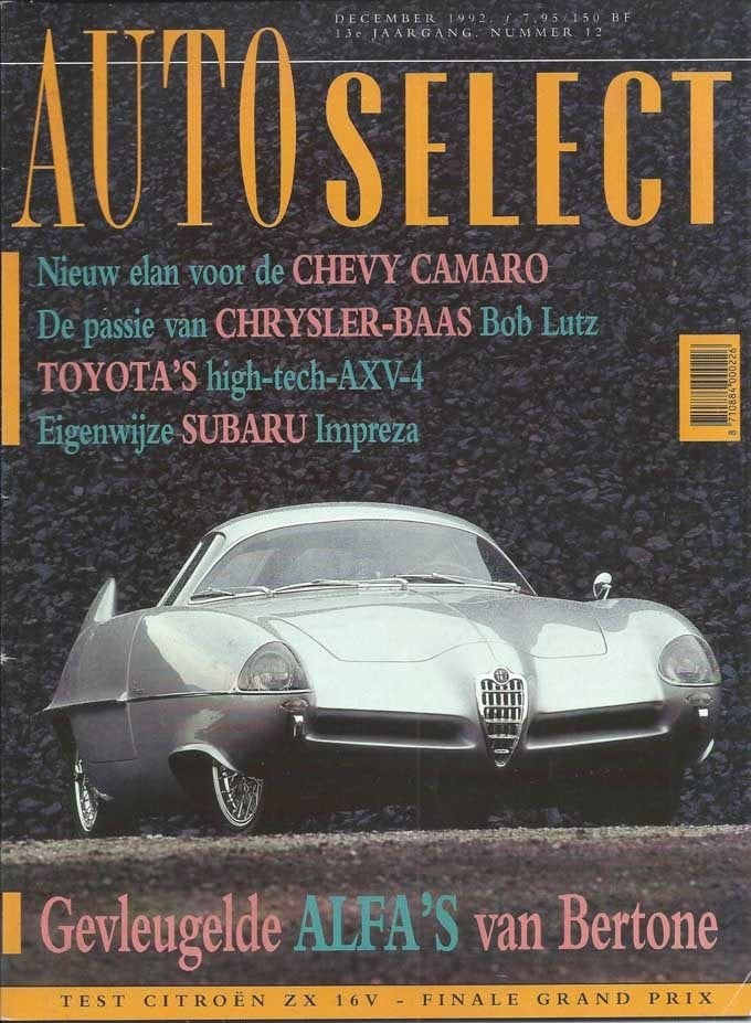 Autoselect 12 1992 : Citroen ZX 16V - Subaru Impreza WRX, Ophalen of Verzenden, Gelezen, Algemeen