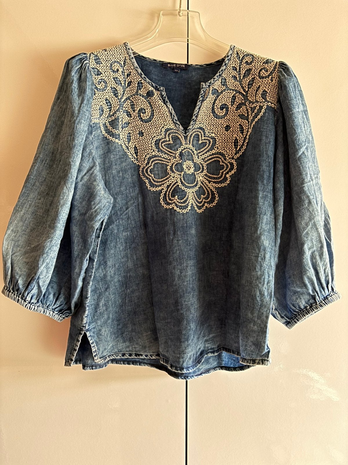 Summum blue daze blouse 40 blauw, Kleding | Dames, Verzenden, Zo goed als nieuw, Maat 38/40 (M), Blauw