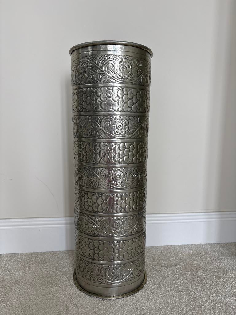 Handbewerkt metalen parapluhouder Loberon 62,5x21,5 cm, Ophalen, Zo goed als nieuw, Metaal