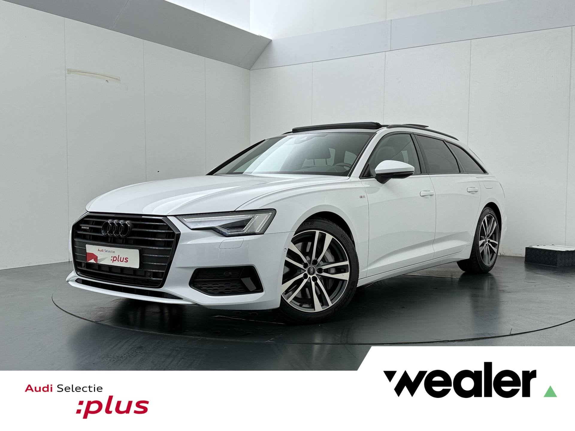 Audi A6 Avant 50 TFSI e quattro S edition | 299 PK | SoH 100, Auto's, Gebruikt, 4 cilinders, Wit, Plug-in hybride