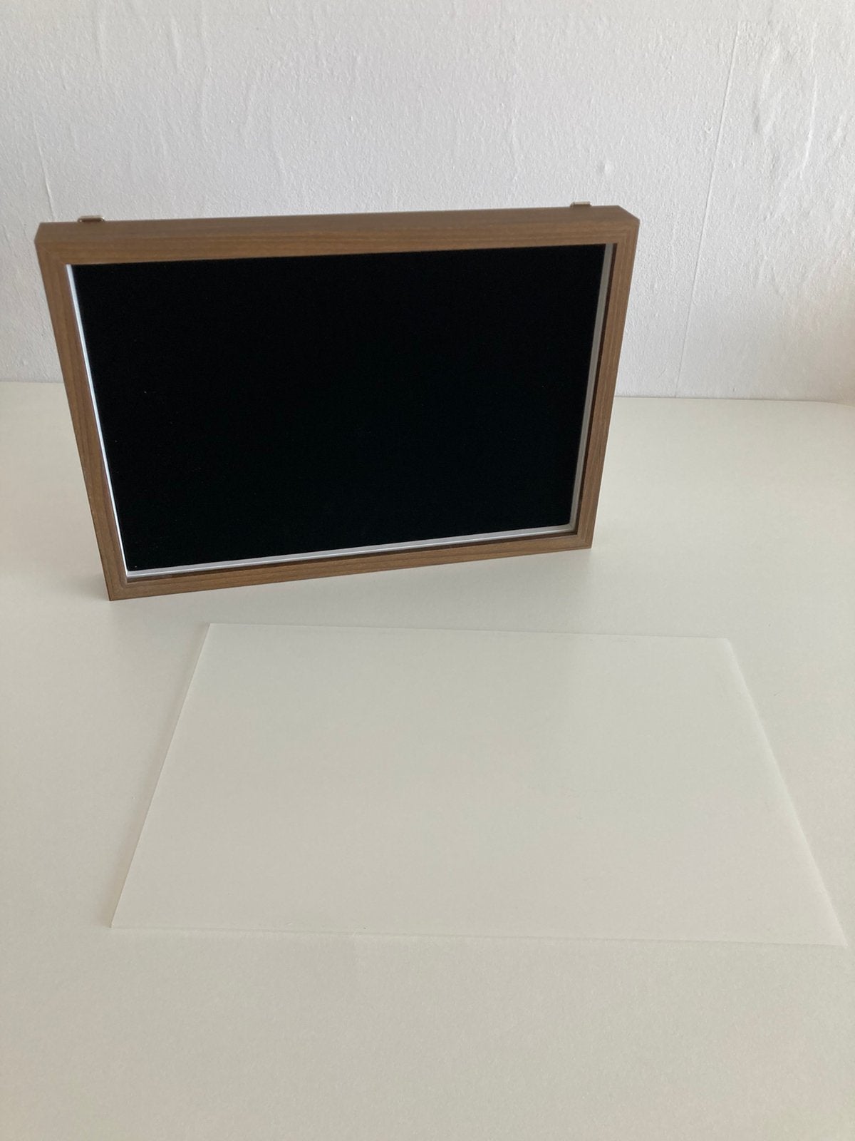 Shadowbox kist lijst vitrine, Ophalen of Verzenden, Nieuw, Bruin, Hout
