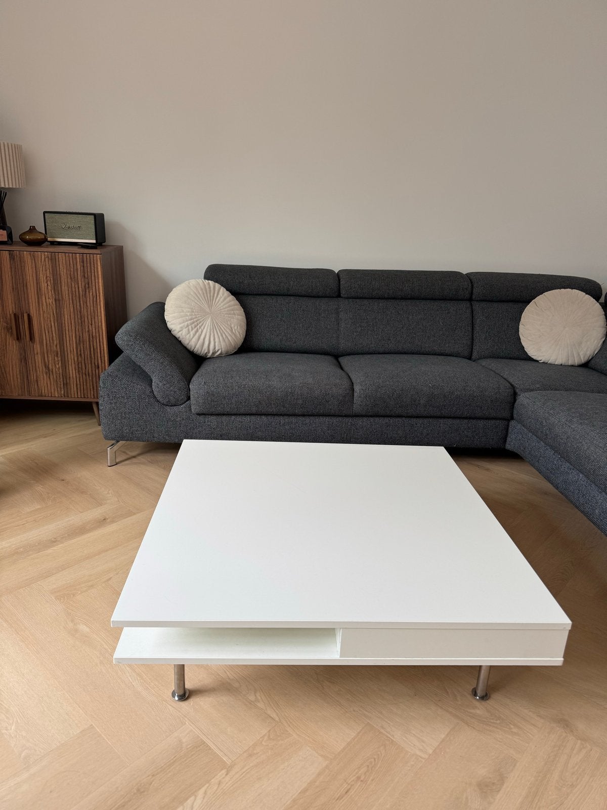 IKEA Tofteryd salontafel 95x95 cm, Ophalen, Overige materialen, Gebruikt, 100 tot 150 cm