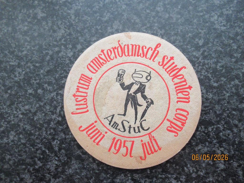 BIERVILTJE- AMSTEL BIER- AMSTERDAMSCHE STUDENTEN CORPS-1957, Verzamelen, Merken en Reclamevoorwerpen, Gebruikt, Gebruiksvoorwerp