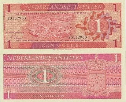 NEDERLANDSE ANTILLEN 1970 1 gulden #20 UNC, Verzenden, Midden-Amerika, Los biljet