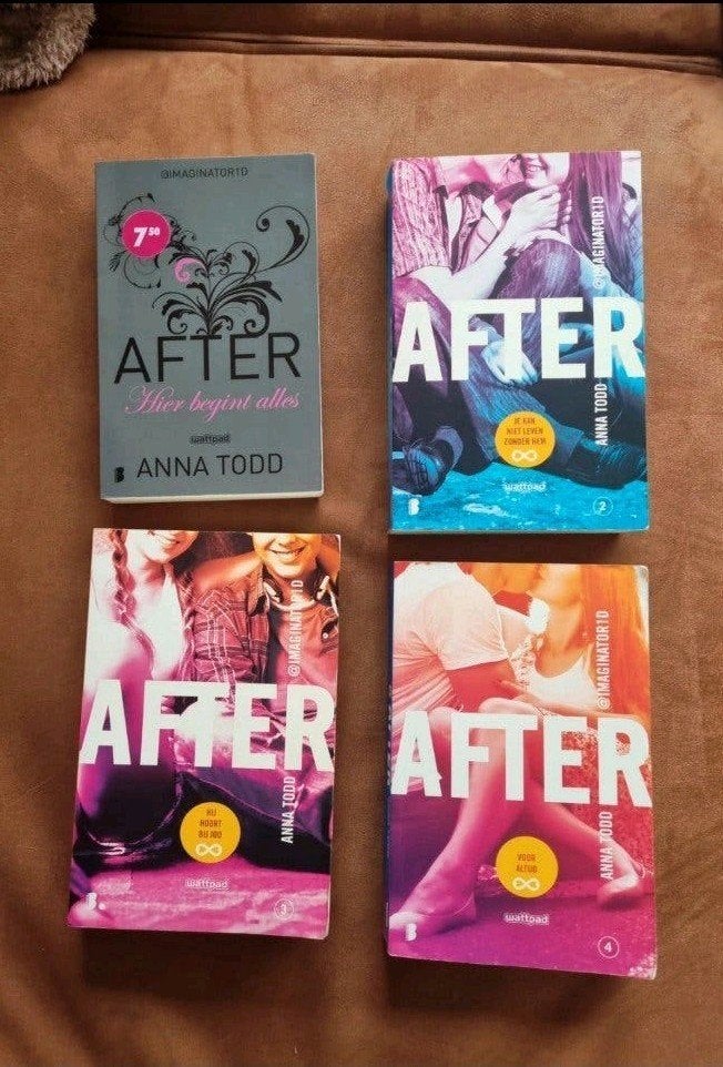 After boekenreeks deel 1 t/m 4 - Anna Todd, Ophalen of Verzenden, Gelezen, Anna Todd