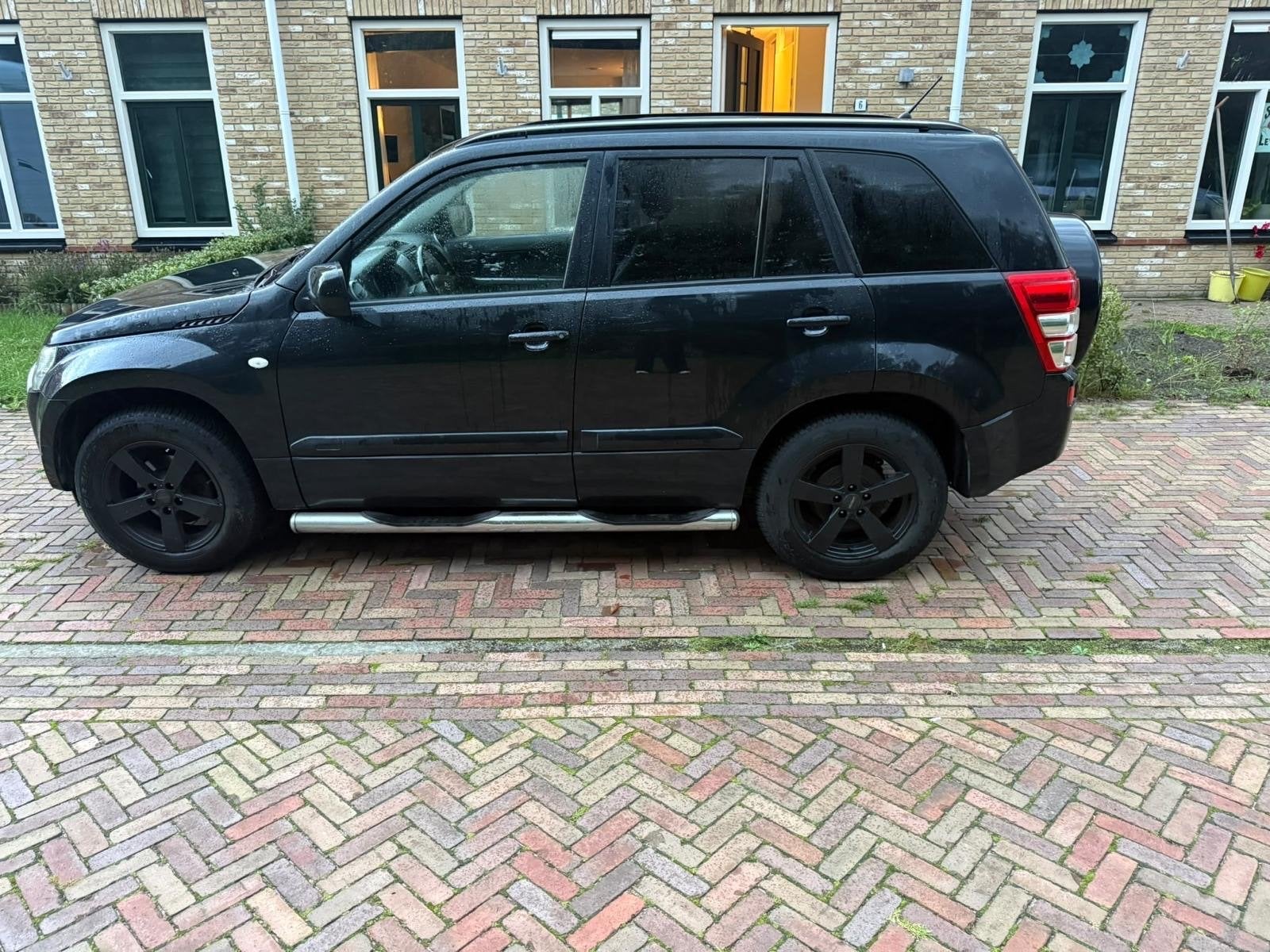 Suzuki Grand Vitara 2.0 5D 2008 Zwart, Auto's, 1995 cc, 4 cilinders, 1850 kg, Grand Vitara