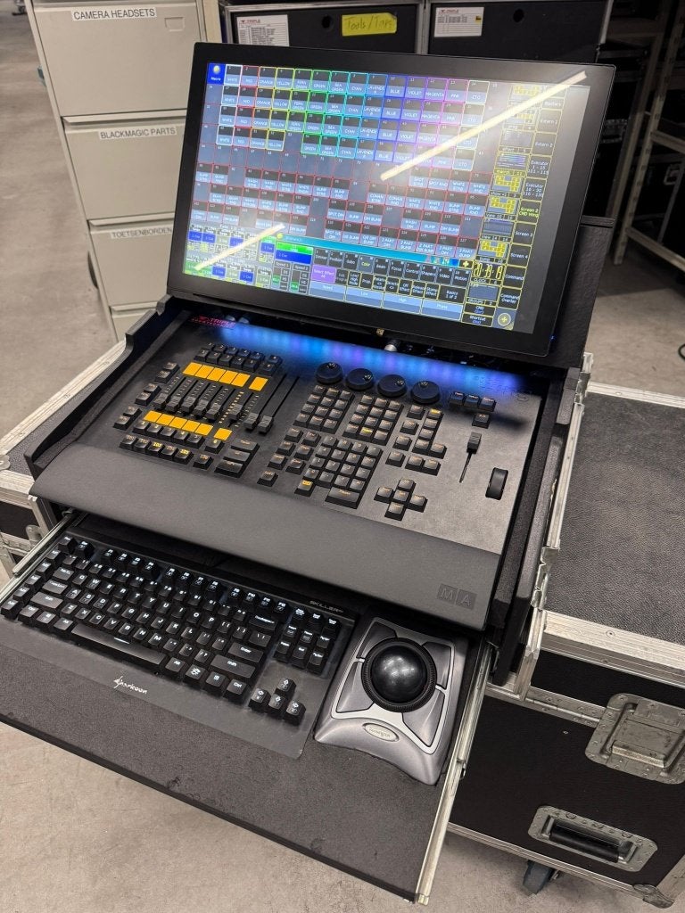 Complete grandMA2 on PC lichttafel, touchscreen + flightcase, Ophalen, Gebruikt, Licht