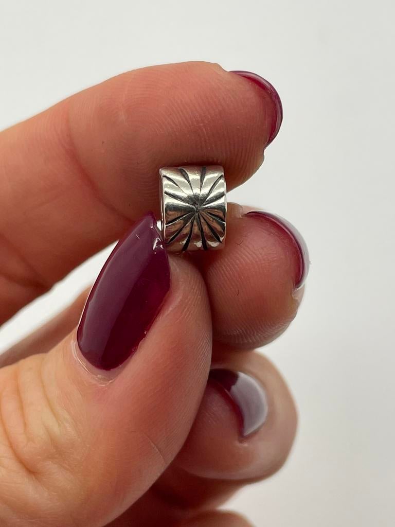 D363 Pandora zilveren stopper bedel stralend, Pandora, Ophalen of Verzenden, X, Zilver