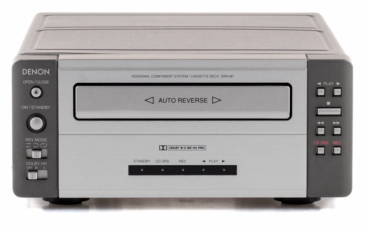 Denon frontloader DRR-M7, goed voor onderdelen, heeft nukken, Audio, Tv en Foto, Cassettedecks, Ophalen of Verzenden, Denon, Auto-reverse
