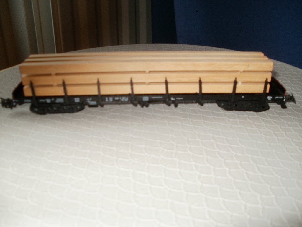 Marklin Ho Flachwagen no 4663 met lading+ovp., Wisselstroom, Wagon, Ophalen of Verzenden, Zo goed als nieuw