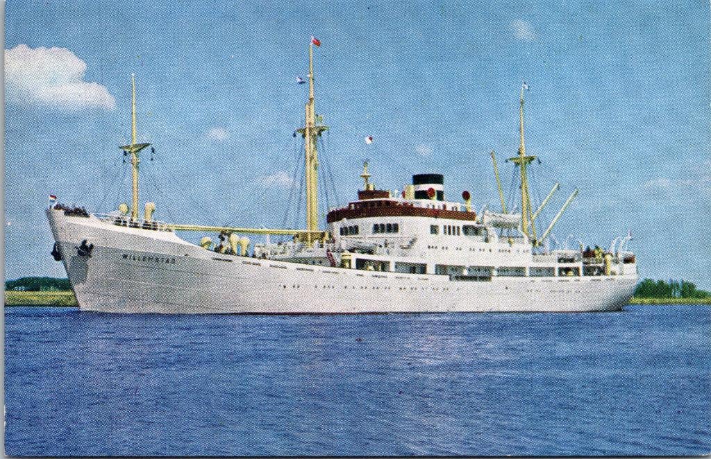 m.s. Willemstad KNSM, Verzamelen, Verzenden, 1940 tot 1960, Ongelopen, Noord-Holland