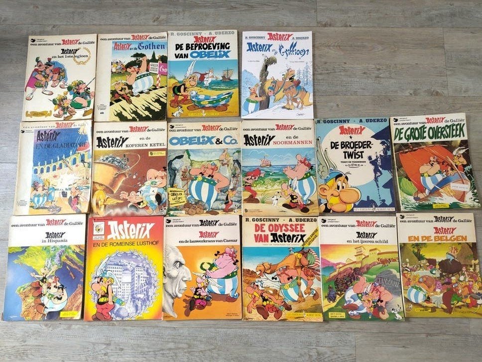 Grote collectie Asterix en Obelix stripboeken, Meerdere stripboeken, Ophalen of Verzenden, Gelezen