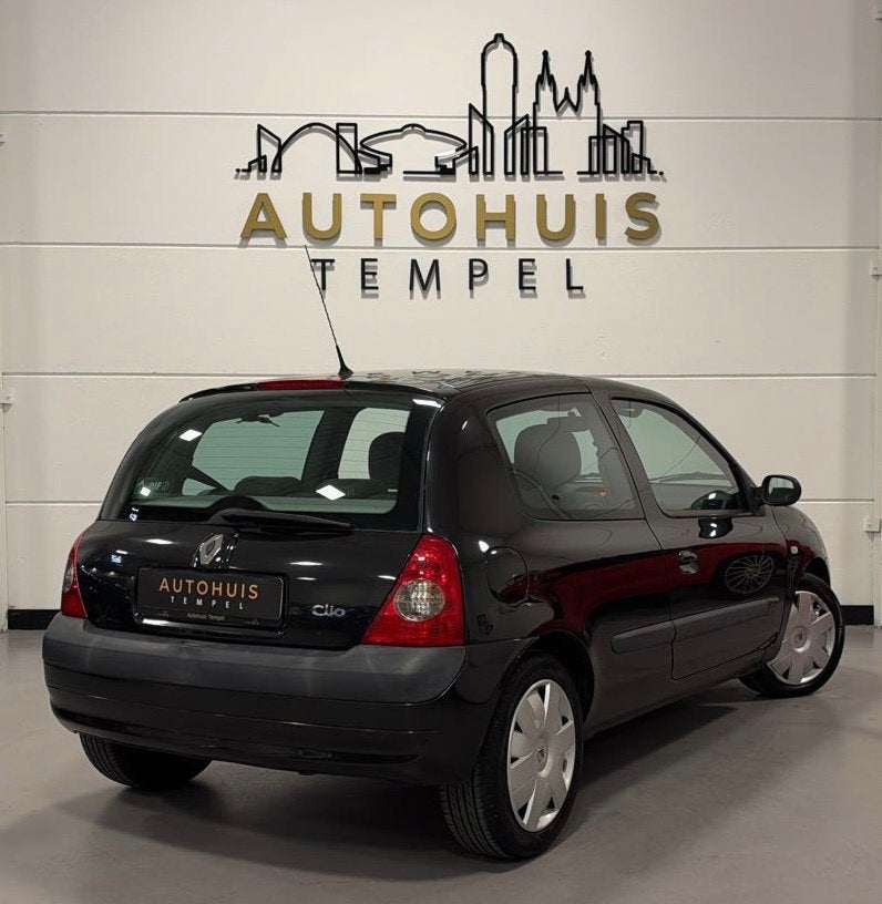 Renault Clio 1.6-16V Dynamique Luxe 1e Eigenaar Nap Airco Cr, Auto's, Stof, 4 cilinders, Zwart, Grijs