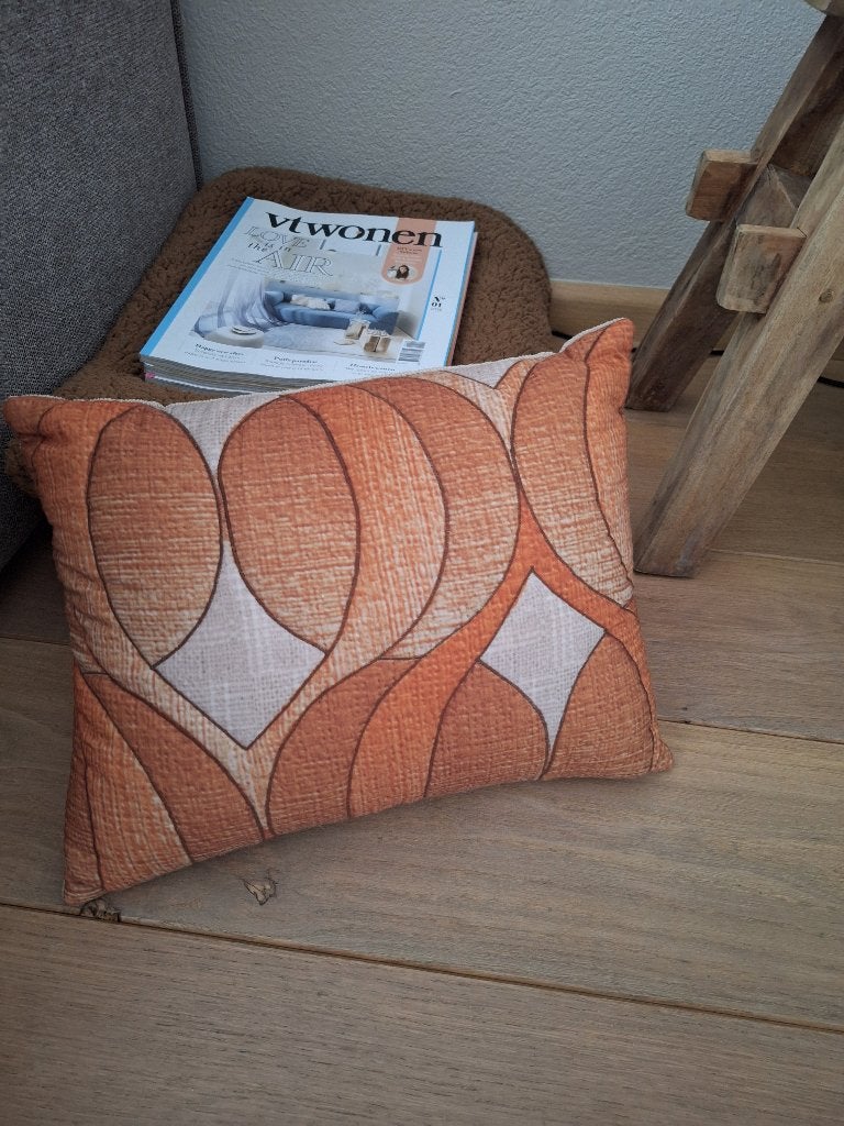 Hk living kussen, Ophalen, Overige merken, Inclusief binnenkussen, Oranje