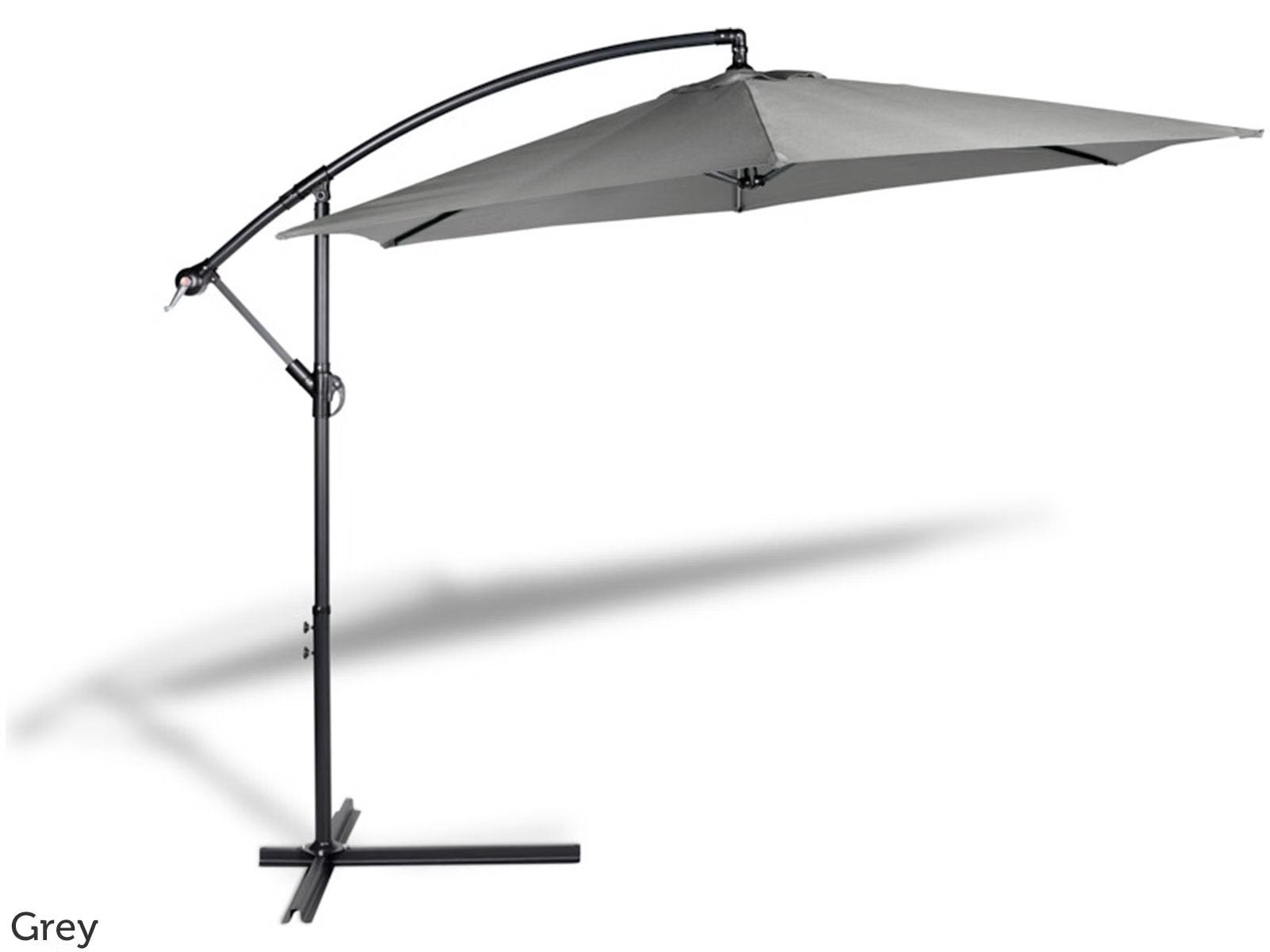 Lifa Garden Hangende Parasol UV50+ Grijs 300cm (Nieuw), Ophalen, Verstelbaar, Nieuw, 2 tot 3 meter