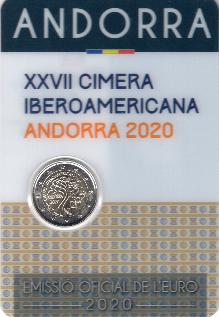 2 Euro Andorra 2020 - Ibero Americana - BU Blister, Verzenden, Overige landen, 2 euro, Losse munt