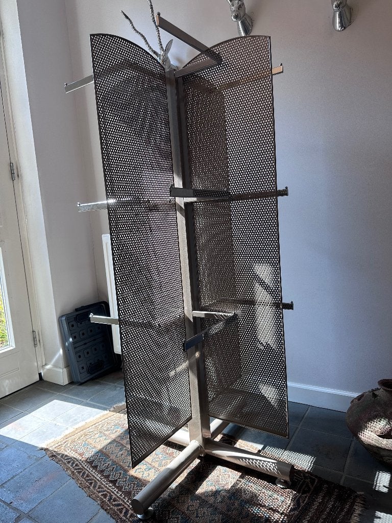 Vrijstaand metalen lingerierek / lingeriedisplay 140x75x75cm, Ophalen, Gebruikt