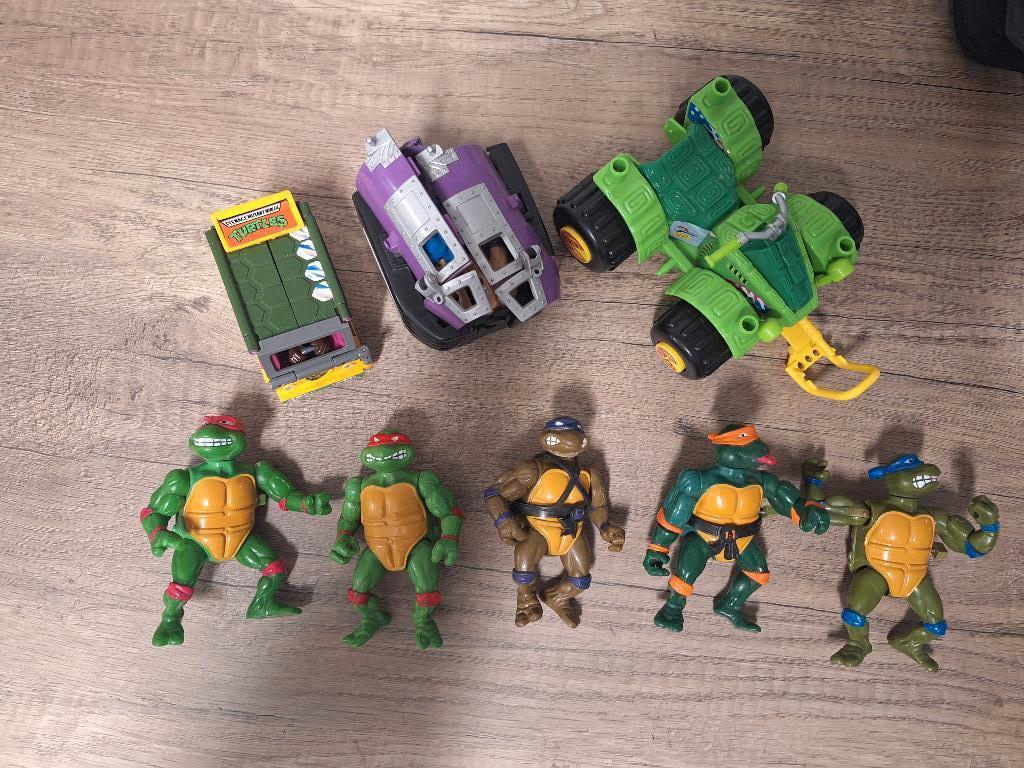 Vintage Playmates Ninja Turtles figuren en voertuigen 1988, Ophalen of Verzenden, Gebruikt