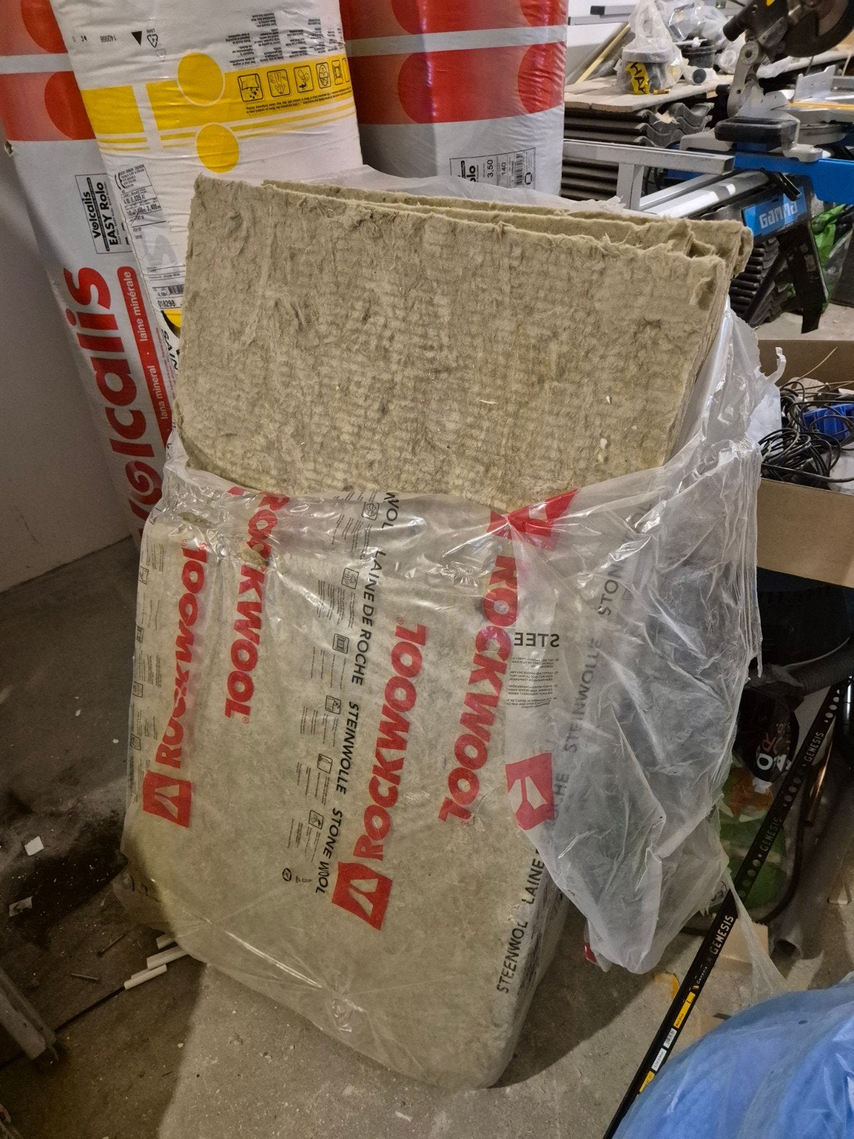 Bijna vol pak rockwool steenwol 4,5cm 100x60cm, Ophalen, 4 tot 8 cm, Nieuw, Steenwol