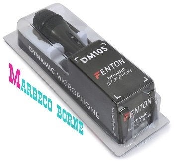 Dynamische microfoon vocaal, incl. XLR kabel,Aan/uit-schakel, Nieuw, Fenton, Info@marbeco.nl, Zangmicrofoon