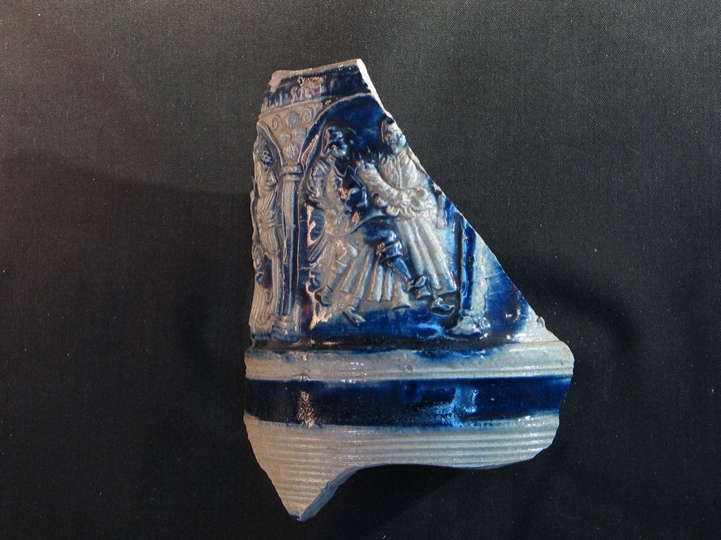 Steengoed fragment boerendanskruik Westerwald, 1650. 2046, Ophalen of Verzenden