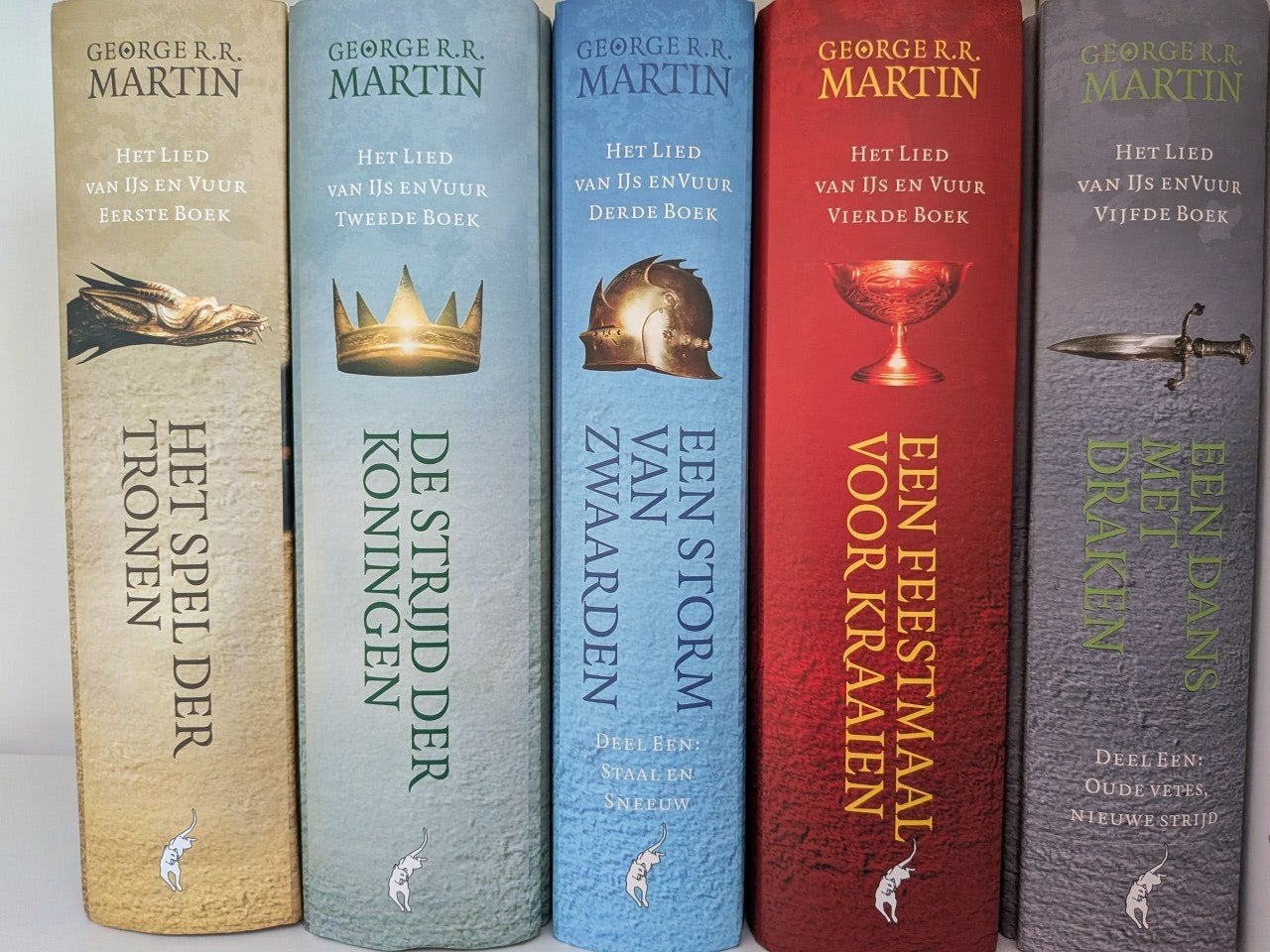 Boekenreeks Het Spel Der Tronen (Game of Thrones) 5-delig, Boeken, Ophalen of Verzenden, Zo goed als nieuw, George R.R. Martin