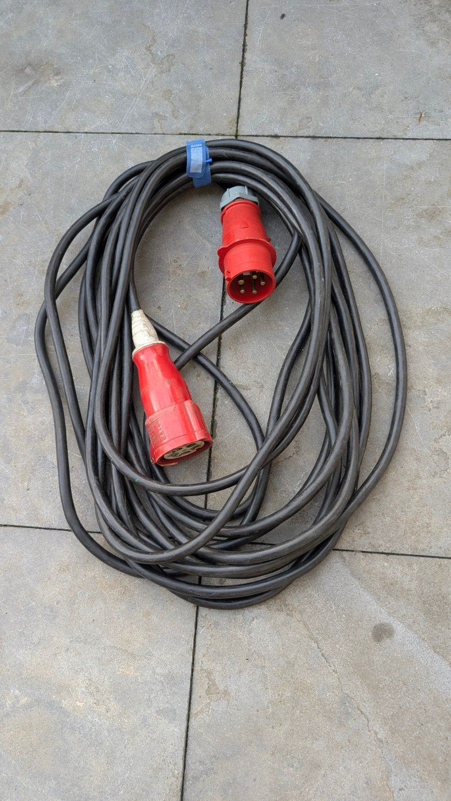 Krachtstroom kabel 15 meter 32 ampère, Ophalen of Verzenden, Gebruikt, Kabel of Snoer