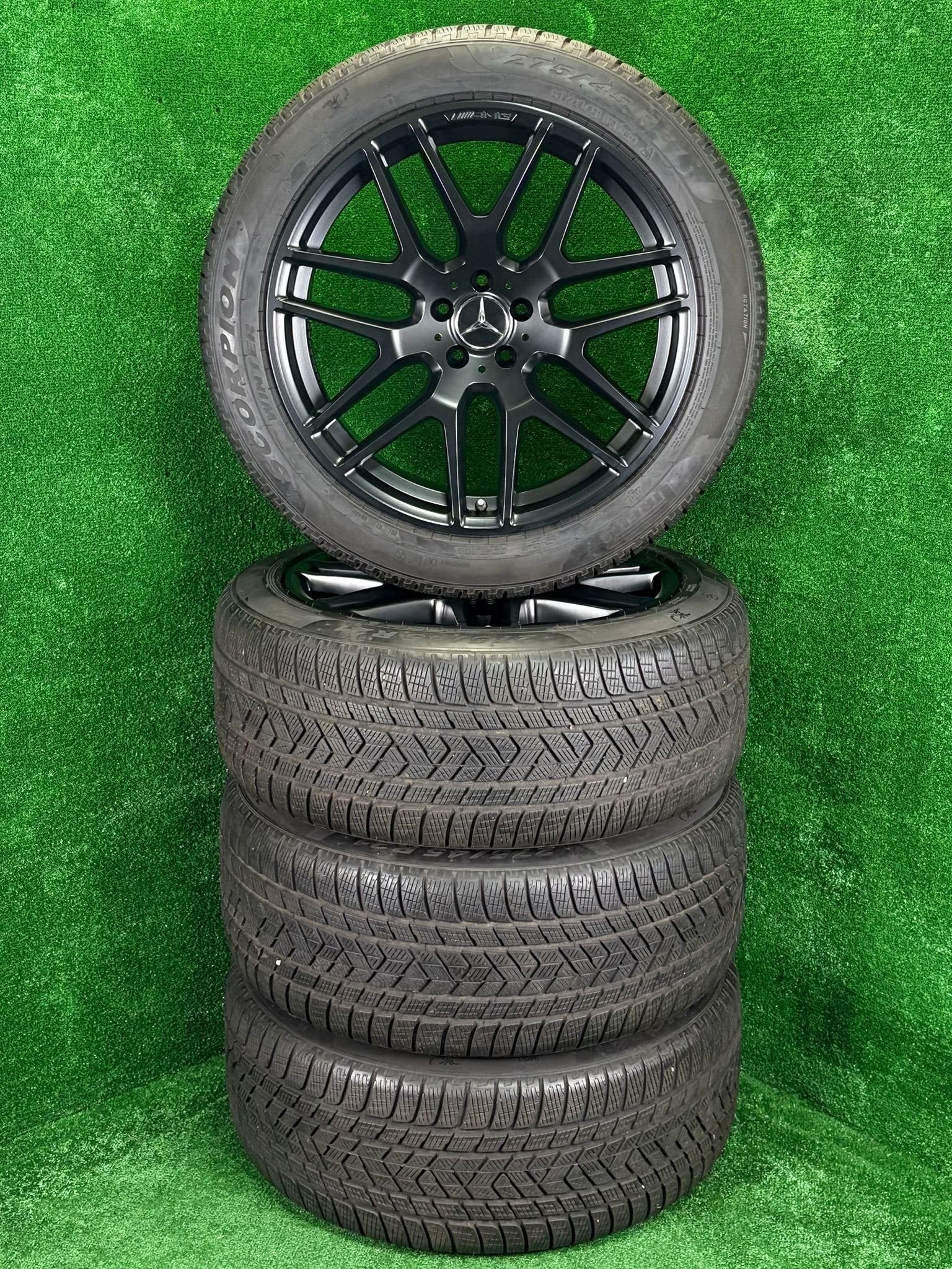 Orig. 21 inch Mercedes AMG velgen winterbanden GLE GLS W166, Gebruikt, -, 275 mm, -