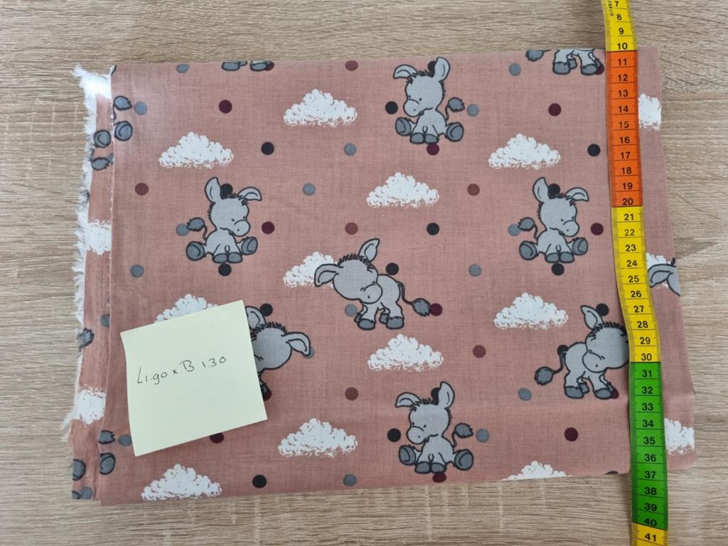 Katoen ezeltje oud roze L 1.90 x B 1.30, Ophalen, 120 cm of meer, Katoen, Roze